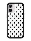 Polka Dot | White and Black iPhone Case