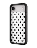 Polka Dot | White and Black iPhone Case