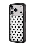 Polka Dot | White and Black iPhone Case