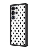 Polka Dot | White and Black Samsung Galaxy Case
