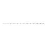14K White Gold 1/2 Cttw Bezel Set Lab Grown Diamond Station Bracelet