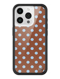 Polka Dot | Brown and Blue iPhone Case