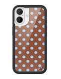 Polka Dot | Brown and Blue iPhone Case