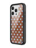 Polka Dot | Brown and Blue iPhone Case