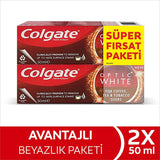 Colgate Optic White Teeth Whitening Toothpaste Duo 2x50ml