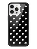 Polka Dot | Black and White iPhone Case