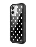 Polka Dot | Black and White iPhone Case