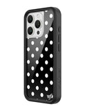Polka Dot | Black and White iPhone Case