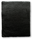 Black Metallic Natural Grain Chrome-Tanned Cowhide – Metallic Foil Finish, 1.1–1.3 mm (3 oz), Pre-Cut Leather Sheets (8.5" × 11")