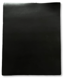 Black Smooth Cow Natural Grain Cowhide Leather: 8.5'' x 11'' Pre-Cut Leather Pieces