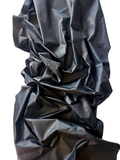 Black Garment-Weight/Lining Plongé Cowhide – Chrome-Tanned, Semi-Aniline Finish, 0.7–0.9 mm (1.75–2.25 oz), ~20 Sq Ft