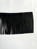 Leather Fringe 1/4" x 7" - Deer-Tanned Cowhide, Sold by the Foot
