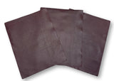 Burgundy Natural Grain Deer-Tanned Cowhide –  Full Aniline Finish, 1.1–1.3 mm (3 oz), Pre-Cut Leather Sheets (8.5" × 11")