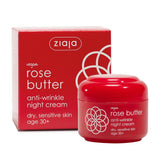 Ziaja Rose Oil Anti-Wrinkle Night Cream for Mature Skin 50 ml