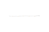 14K White Gold Cultured White Freshwater Pearl Station Bracelet