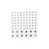 Nascita Face Jewels - 14 Pieces, Self-Adhesive Temporary Facial Decorations for Beauty and Makeup Accessories