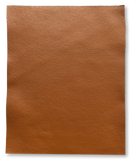 Cognac Brown Natural Grain Deer-Tanned Cowhide –  Full Aniline Finish, 1.1–1.3 mm (3 oz), Pre-Cut Leather Sheets (8.5" × 11")