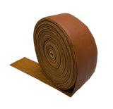 Cowhide Leather Strips (3.5" Wide) – Natural Grain, Chrome-Tanned, Sold by the Foot