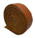 Cowhide Leather Strips (3.5" Wide) – Natural Grain, Chrome-Tanned, Sold by the Foot