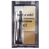 Wet n Wild Ultimate Brow Kit Soft Brown - Eyebrow Kit with 3 Shades & Dual-Ended Applicator