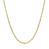 Diamond Cut Fancy Links Pendant Chain in 14k Yellow Gold (1.5mm)
