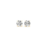 1 cttw Certified IGI Lab Grown Round Diamond Stud Earrings 14k Yellow Gold (G/VS2)
