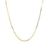18k Yellow Gold Box Chain 0.8mm