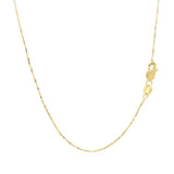 18k Yellow Gold Box Chain 0.6mm (0.60 mm)