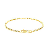 2.3mm 14k Yellow Gold Rolo Bracelet