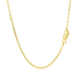 14k Yellow Gold Diamond Cut Cable Link Chain (1.50 mm)