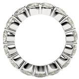 Round Cut Lab Grown Diamond Eternity Ring in 14k White Gold (5 cttw FG/VS2)
