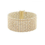 14k Two Tone Gold Red Carpet Bracelet (25.40 mm)
