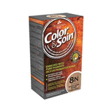 Color&Soin Natural 8N Wheat Germ Blond Hair Dye - Ammonia-Free, Plant-Based Hair Coloring
