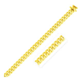 7.1mm 10k Yellow Gold Classic Miami Cuban Solid Chain