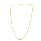 Moon Cut Bead Chain in 14k Yellow Gold (2.50 mm)