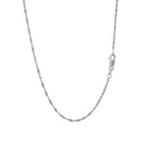 10k White Gold Singapore Chain(1.50 mm)