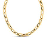 14k Yellow Gold French Cable Link Necklace (9mm)