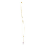 14k Yellow Gold Tesoro Pearl Lariat Necklace