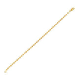 Moon Cut Bead Chain in 14k Yellow Gold (3.00 mm)