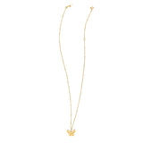 14k Yellow Gold Ppillon Butterfly Necklace