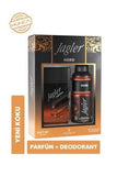 Jagler Hero Cologne Gift Set for Men: Long Lasting Masculine Fragrance, Energizing Citrus & Woody Scent - 150ml Deo Spray & 90ml Perfume