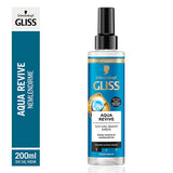 Gliss Aqua Revive Hyaluronic Acid Hair Moisturizer with Seaweed Extract - 6.76 fl oz Leave-In Treatment for Dry Hair