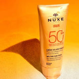 Nuxe Sun Creme Fondante Visage Haute Protection Spf50 - Non-Comedogenic Facial Sunscreen with Moisturizing Benefits