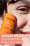 Avene Sensitive Skin SPF50 Sunscreen Stick - Protects Sensitive Areas, Moisturizing, Non-Irritating