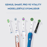 Oral-B Floss Action Replacement Toothbrush Heads (2-Pack) - MicroPulse Bristles, CleanMaximizer Technology