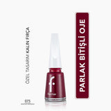 Flormar Nail Enamel 075 Baroque Bordeaux High Pigment Polish 11ml