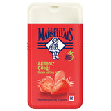 Le Petit Marseillais Strawberry Scented Shower Gel - Gentle, Natural, and Fragrant Cleansing for Sensitive Skin