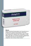 Nutrafarm Medohbiotin 2.5mg Biotin Supplement for Hair, Skin, and Nails - 60 Tablets