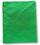 Emerald Green Metallic Natural Grain Chrome-Tanned Cowhide – Metallic Foil Finish, 1.1–1.3 mm (3 oz), Pre-Cut Leather Sheets (8.5" × 11")
