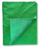 Emerald Green Metallic Natural Grain Chrome-Tanned Cowhide – Metallic Foil Finish, 1.1–1.3 mm (3 oz), Pre-Cut Leather Sheets (8.5" × 11")